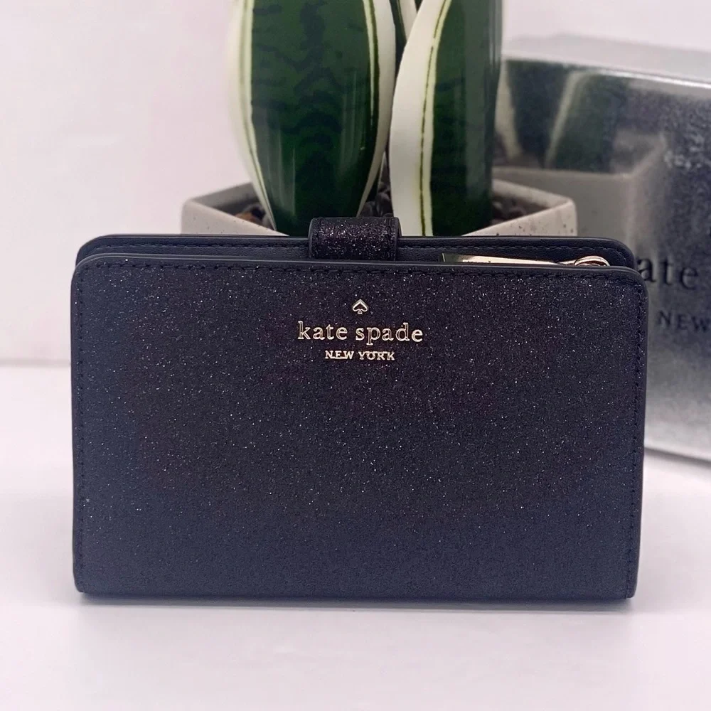 Kate Spade Deep Medium Bifold Wallet Black
